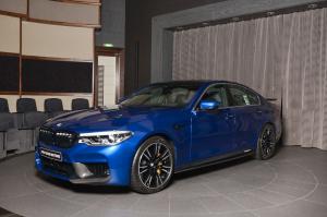 2018 BMW M5 in Marina Bay Blue Metallic by Abu Dhabi Motors